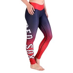 FOCO licensedBoston Red Sox MLB Women Leggings Athletic Pants Red Navy Blue Sz M